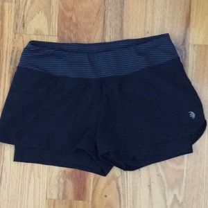 Black athletic shorts